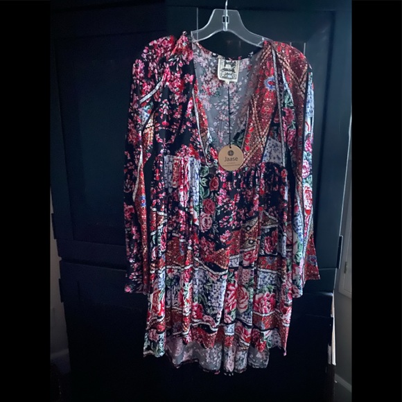 💗JAASE Nicoletta | Floral Babydoll Mini Dress NWT - Picture 2 of 7